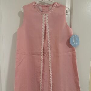 Little English Pink Dress with White Accents